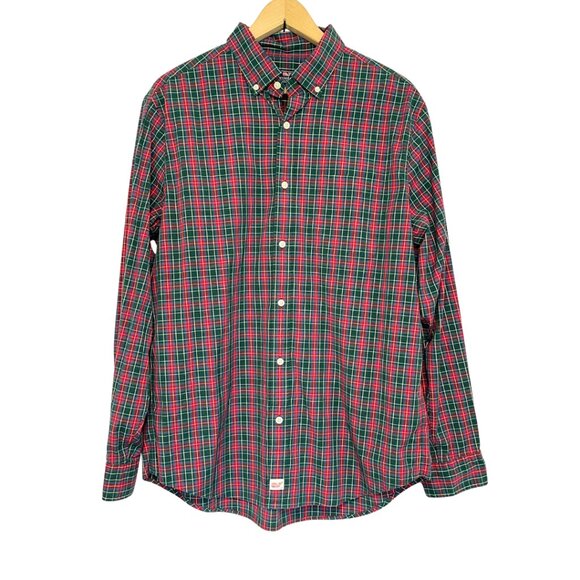 Vineyard Vines Murray Shirt Classic Fit Mens Size L Button Down Red Plaid Preppy - Picture 1 of 10